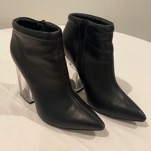 Jeffrey Campbell Translucent Heel Bootie